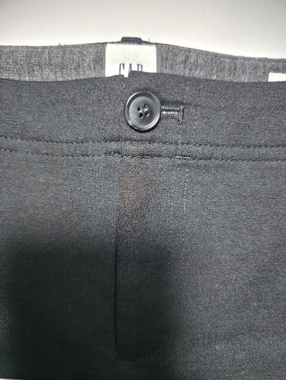 GAP Double Knit Girlfriend Pants Womens 00 Black Slim Ankle - Picture 12 of 12